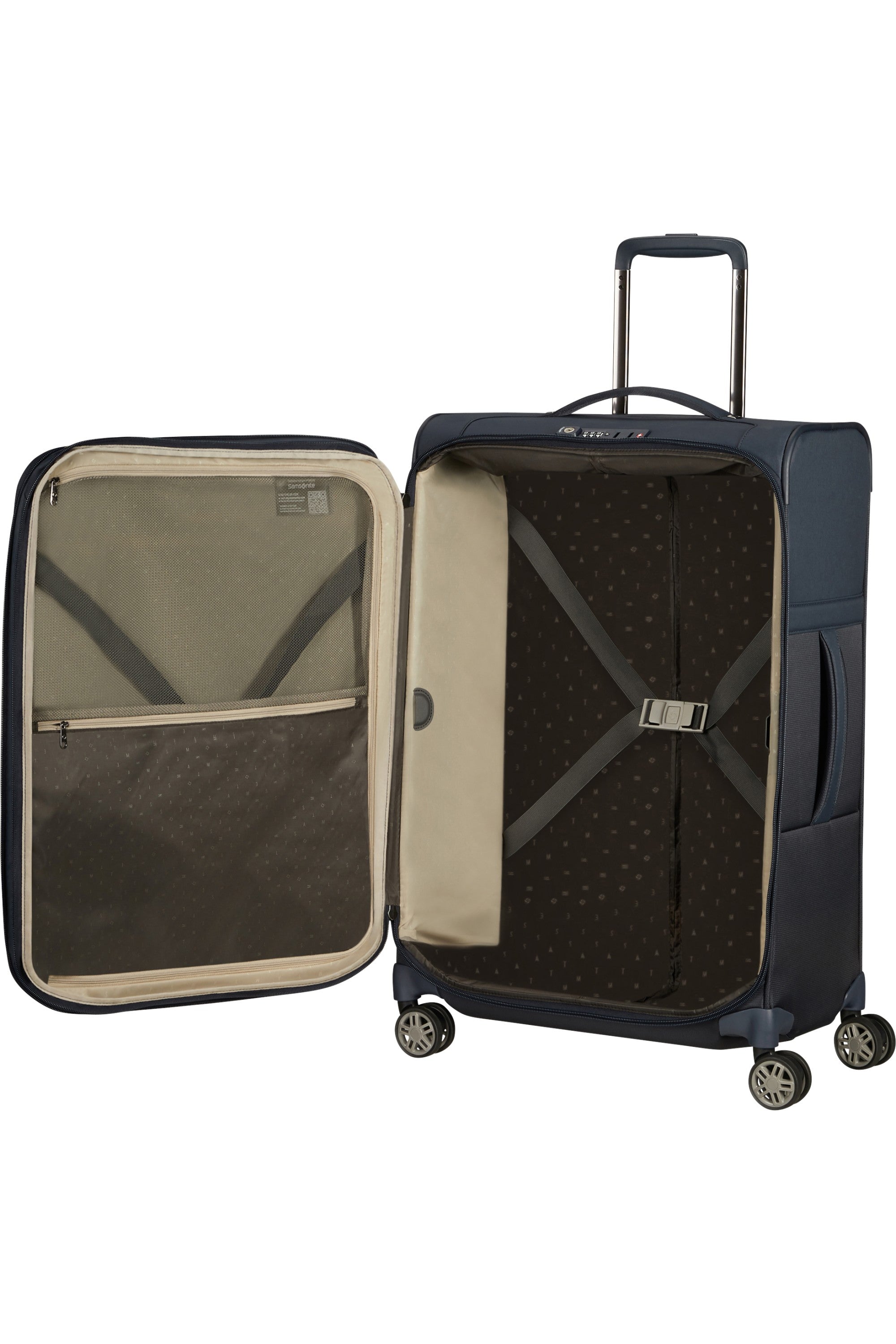 Samsonite trolley medio in tessuto "Airea" Blu 133625.1247 DARK BLUE