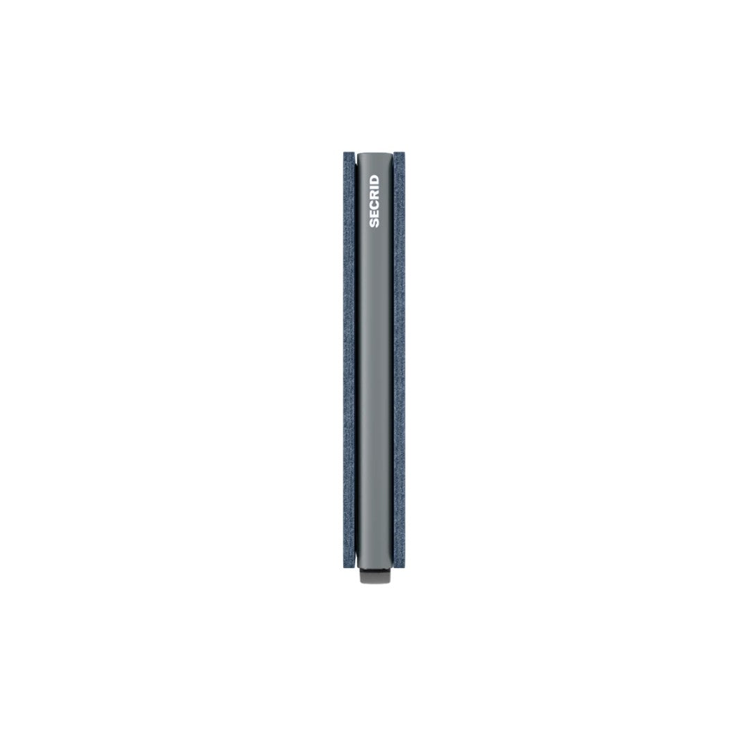 Secrid portafogli compatto in alluminio e pelle "Slimwallet Original" Azzurro SO.ICE BLUE