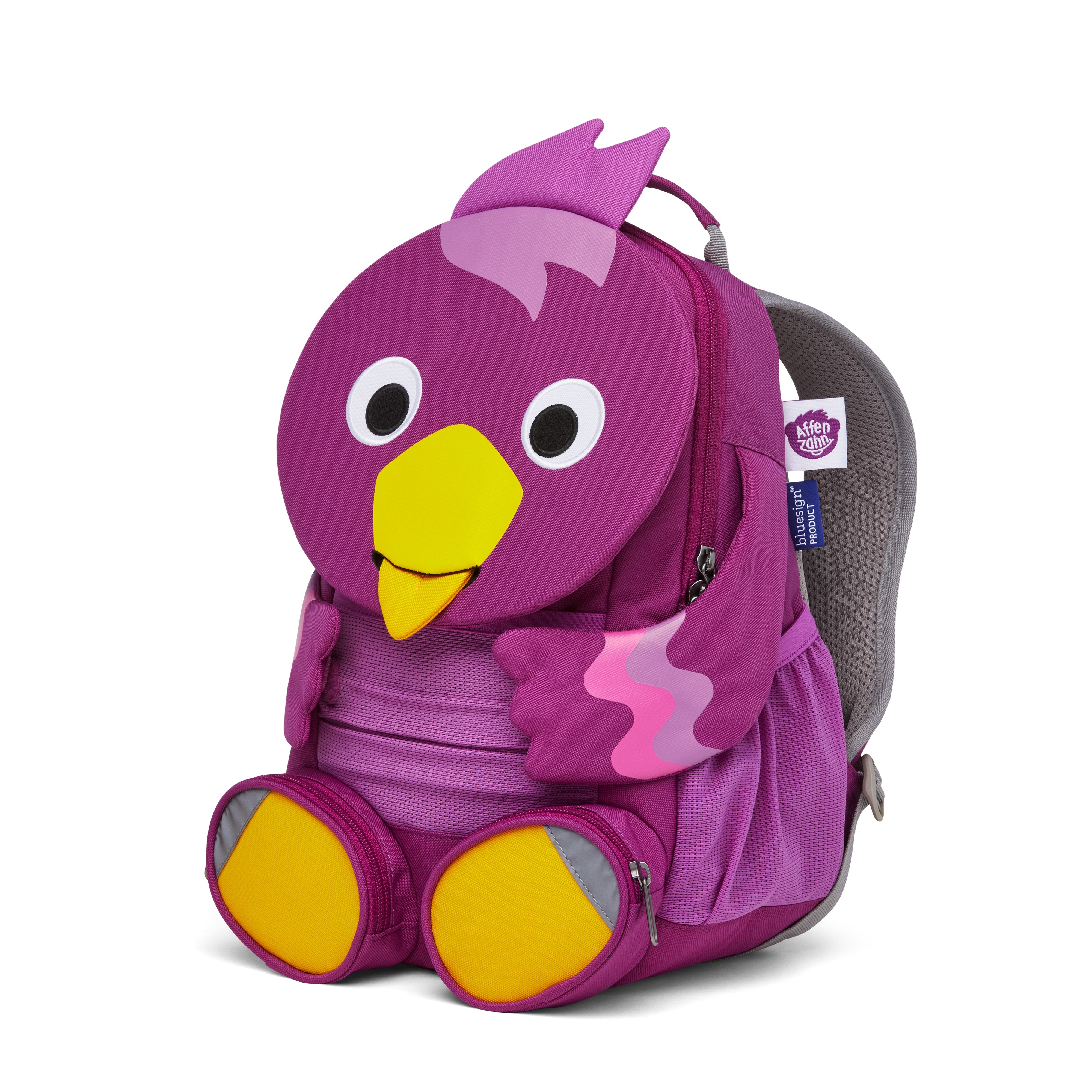 AFFENZAHN zainetto kids in tessuto Fucsia GRANDE AMICO.UCCELLO
