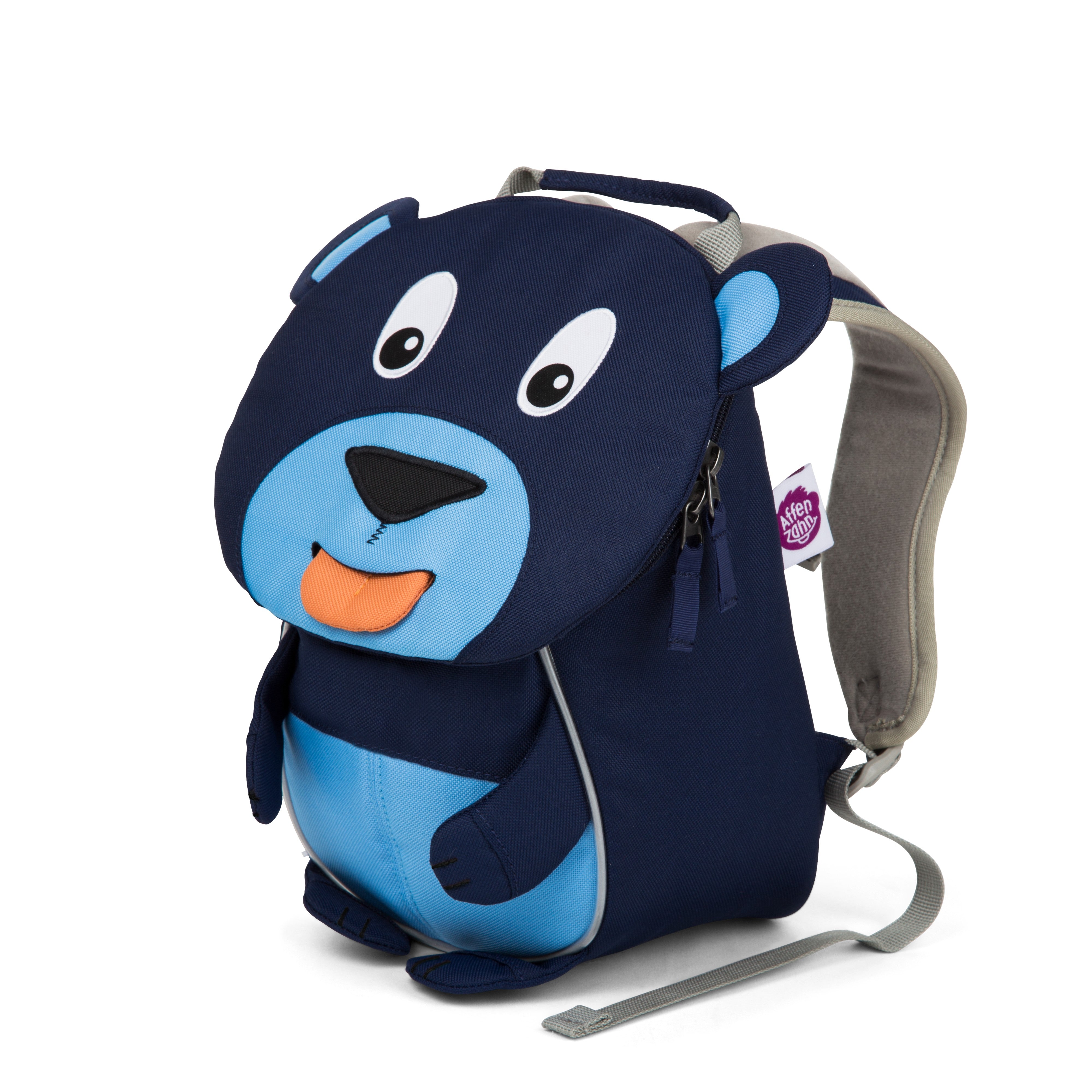 AFFENZAHN zainetto kids in tessuto Blu PICCOLO AMICO.ORSO