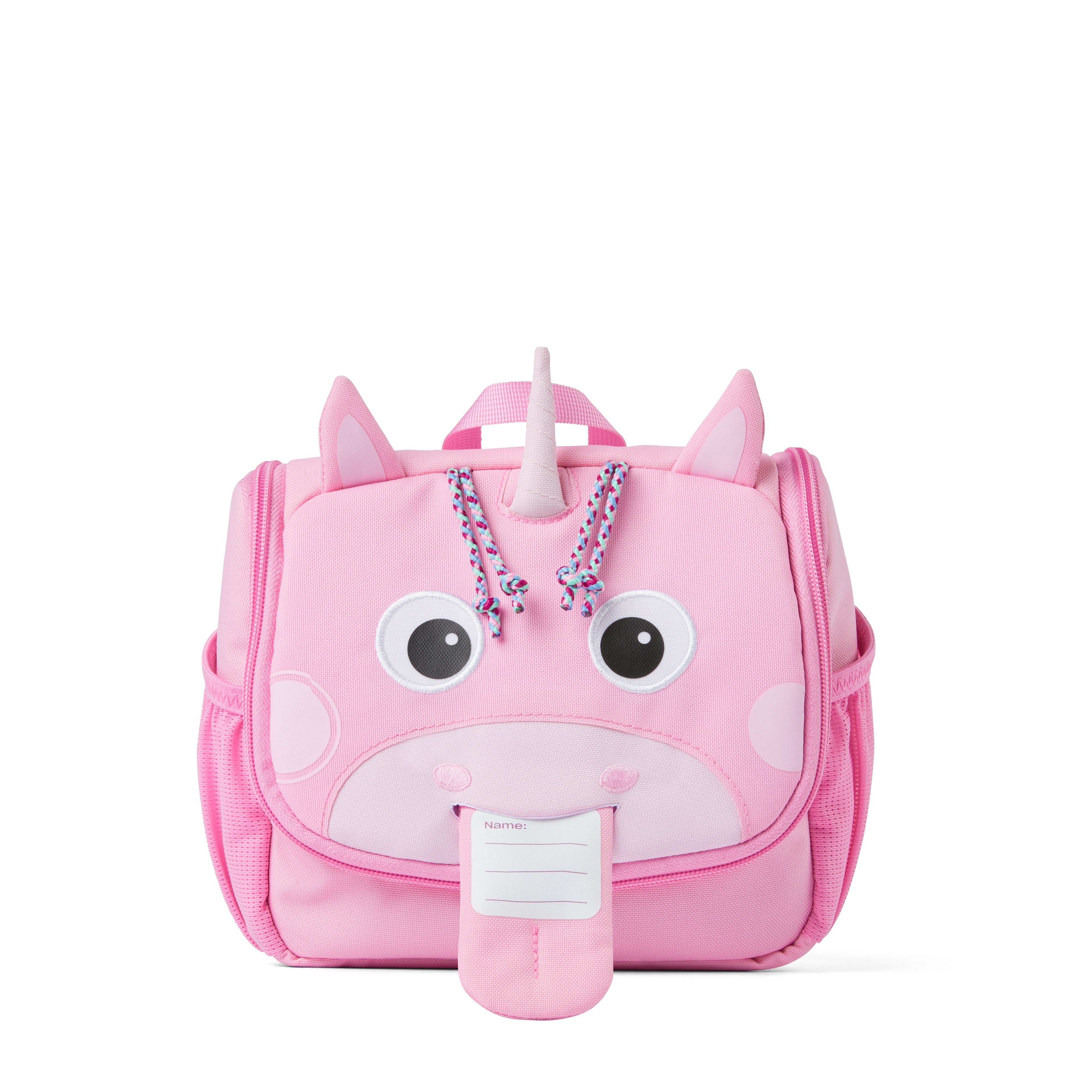 AFFENZAHN beauty kids in tessuto Rosa BEAUTY CASE.UNICORNO