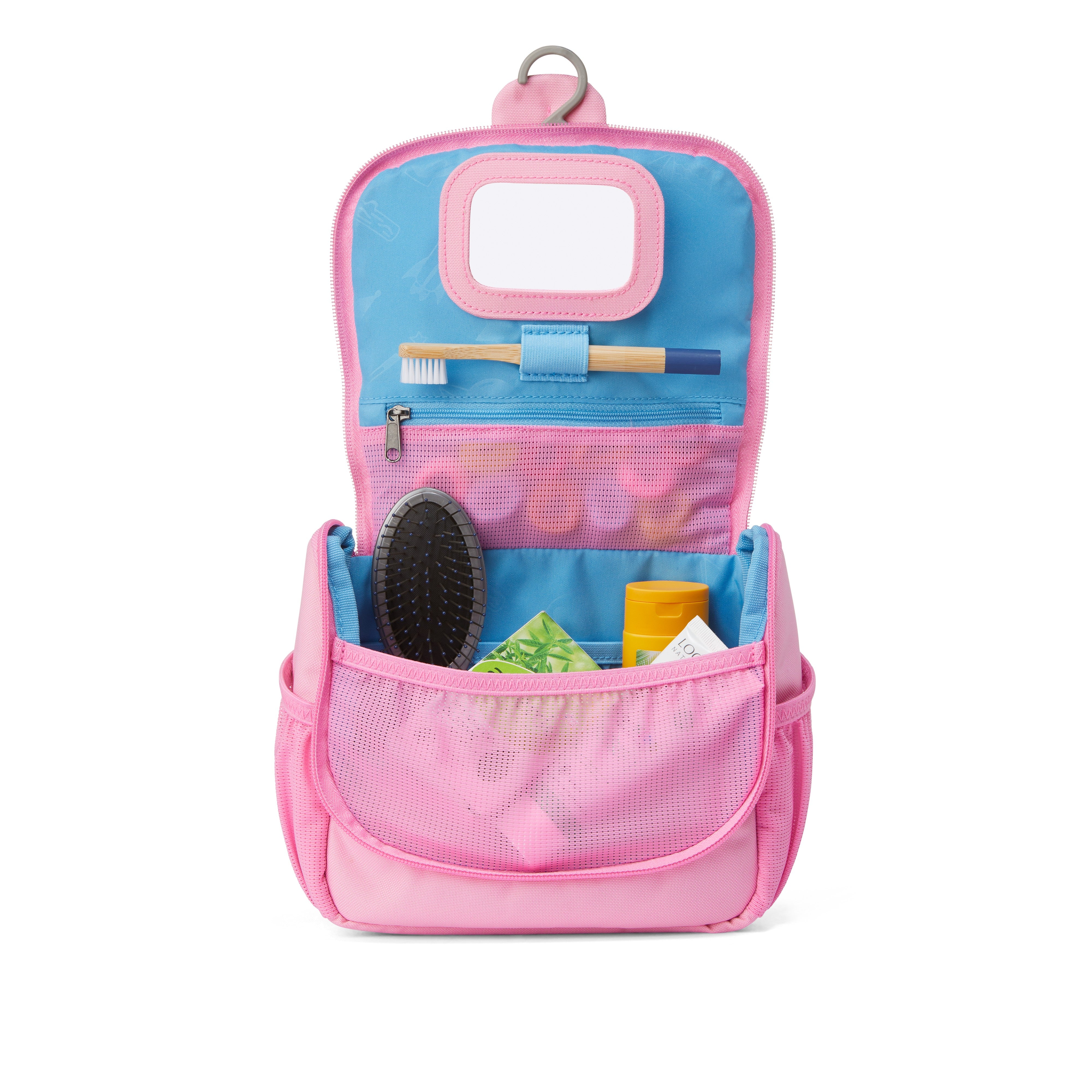 AFFENZAHN beauty kids in tessuto Rosa BEAUTY CASE.UNICORNO