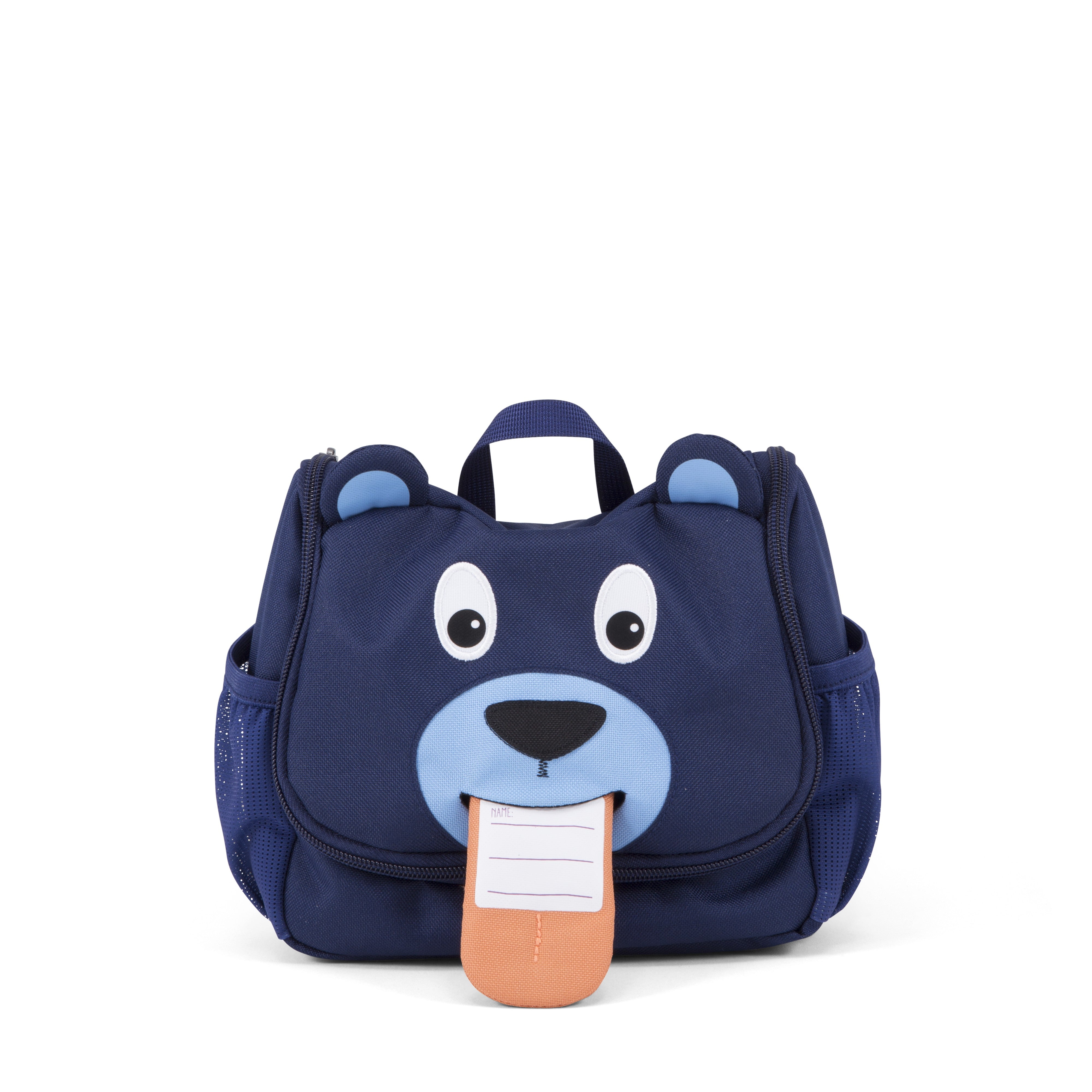 Affenzahn beauty kids in tessuto Blu BEAUTY CASE.ORSO