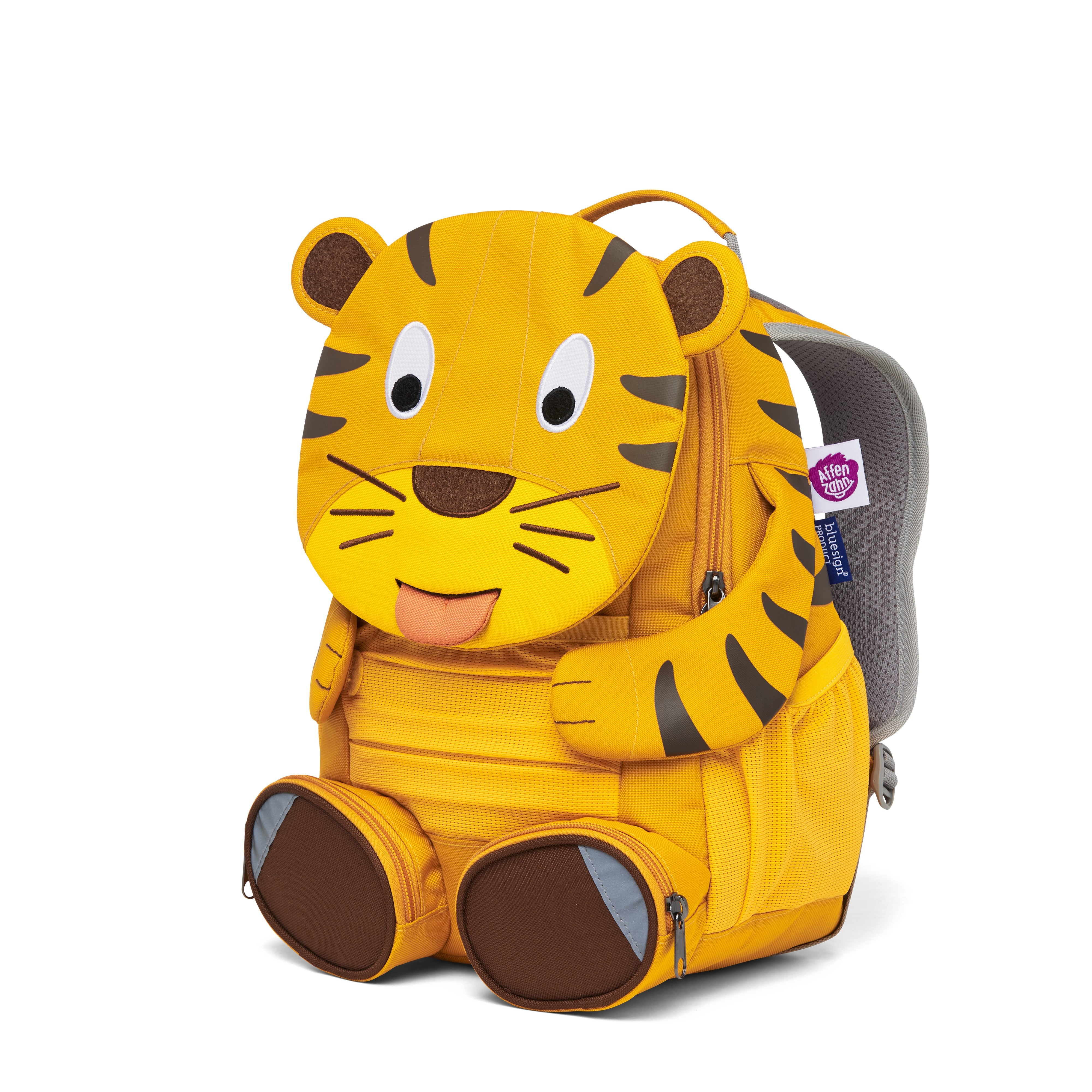 Affenzahn zainetto kids in tessuto Giallo GRANDE AMICO.TIGRE