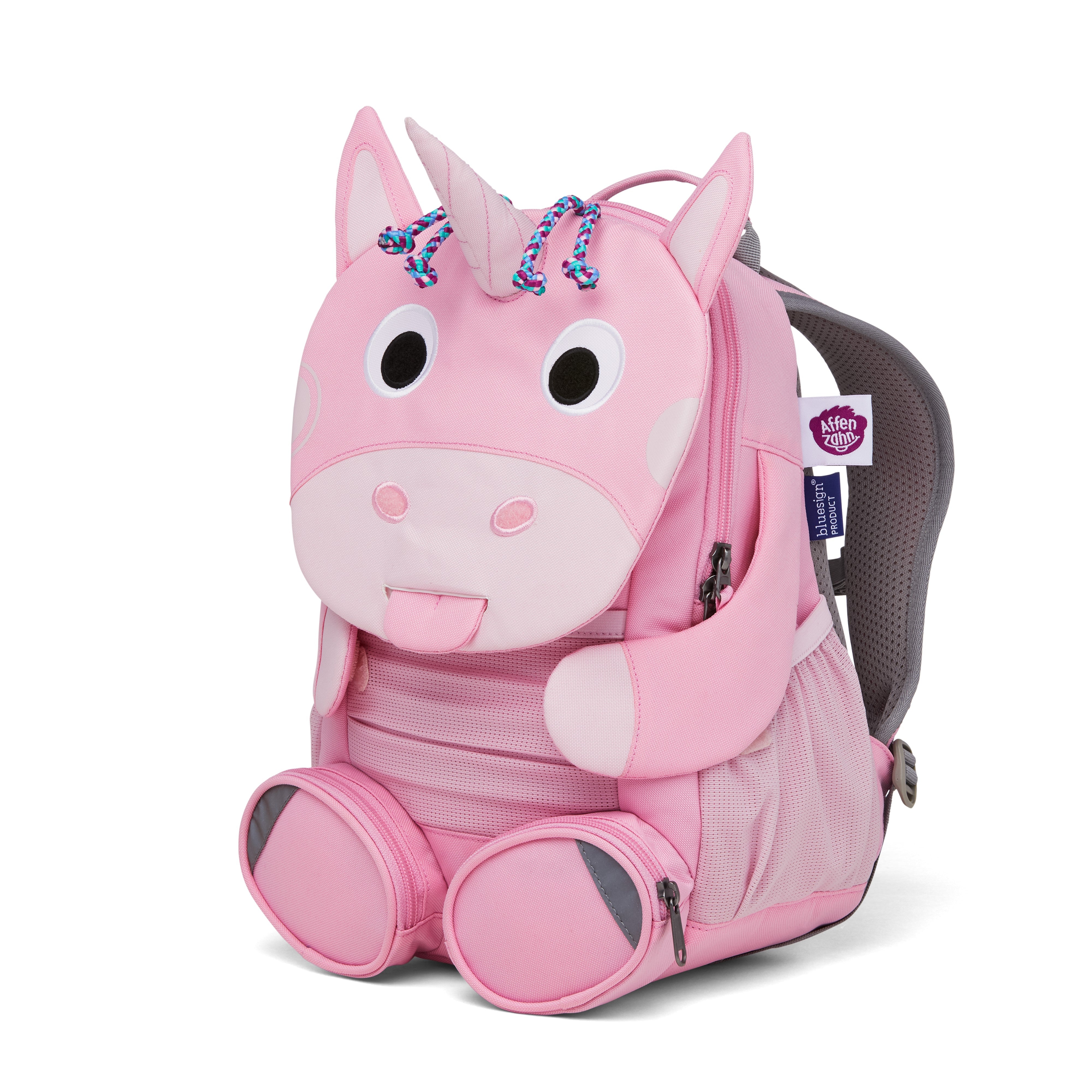 Affenzahn zainetto kids in tessuto Rosa GRANDE AMICO.UNICORNO