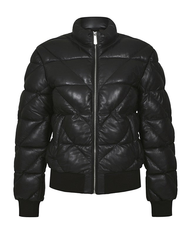 OAKWOOD giubbotto in pelle "Vanoise" Nero 64621.BLACK