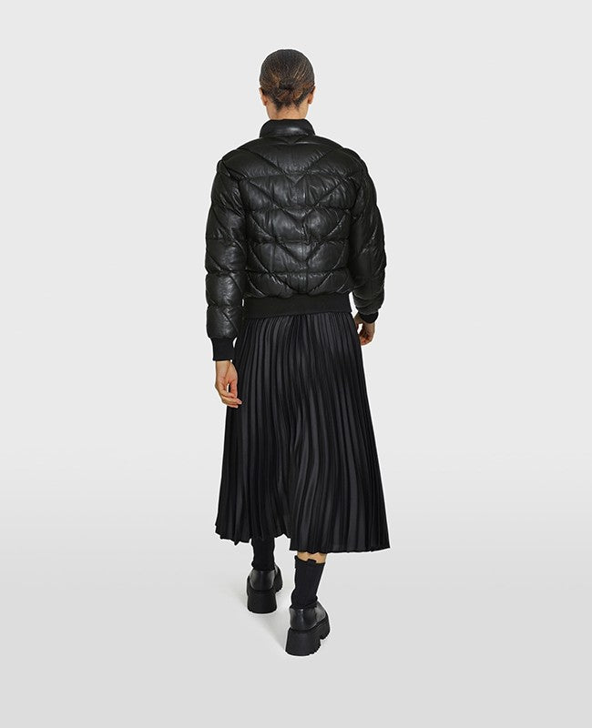 OAKWOOD giubbotto in pelle "Vanoise" Nero 64621.BLACK