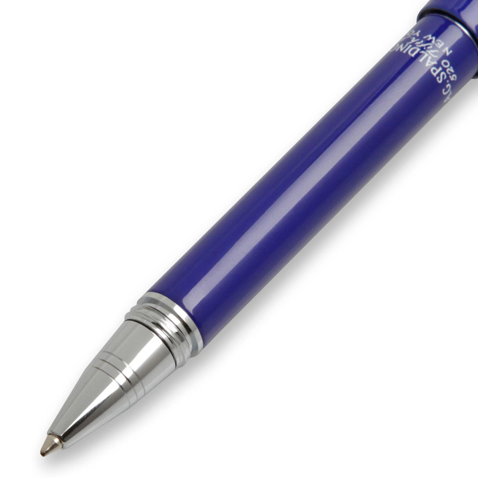 Spalding penna in ottone e acrilico "Short classic pens" Blu 170131.U706 BLUE