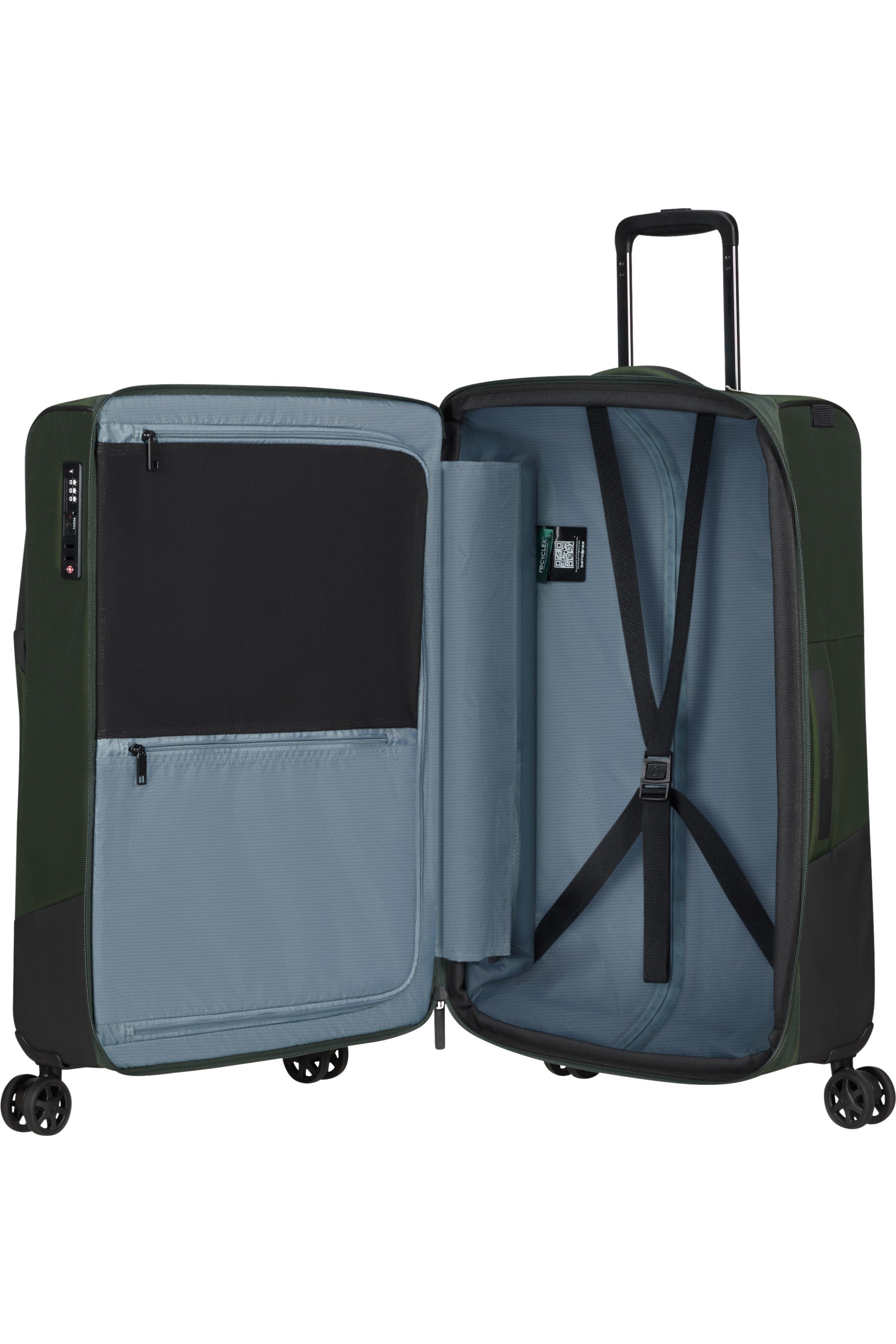 Samsonite trolley medio in tessuto "Biz2go" Verde 147610.1316 EARTH GREEN
