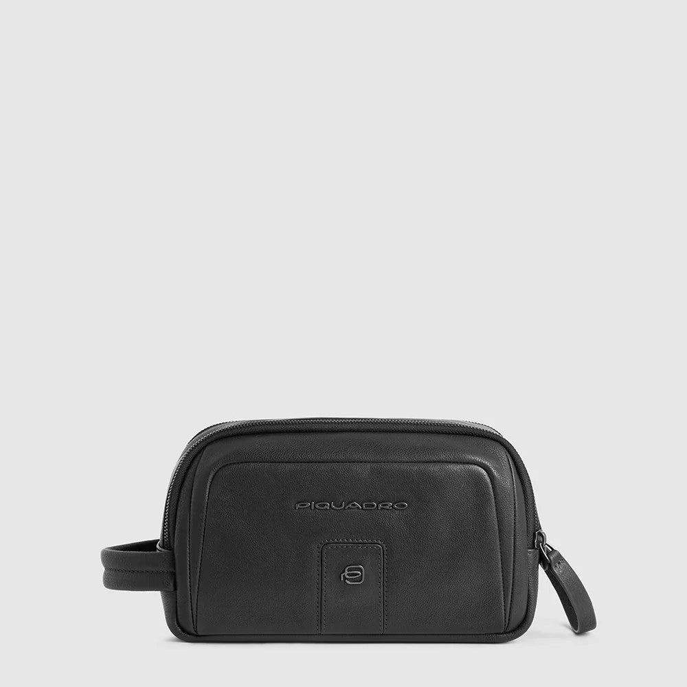 Piquadro beauty case in pelle "Carl" Nero BY6021S129.N