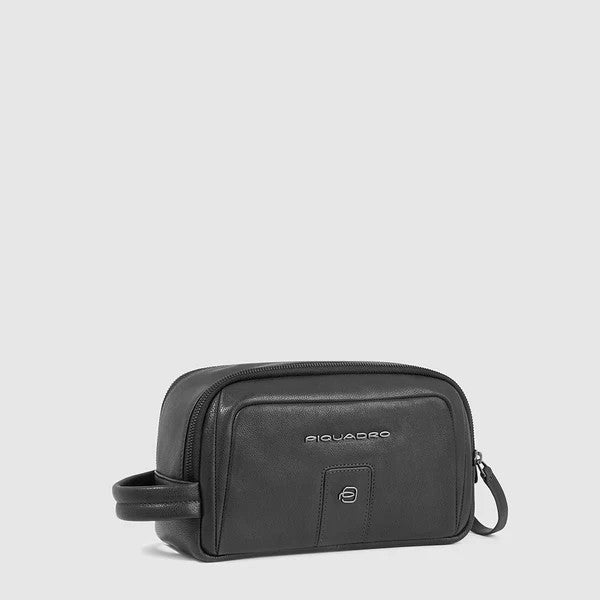 Piquadro beauty case in pelle "Carl" Nero BY6021S129.N