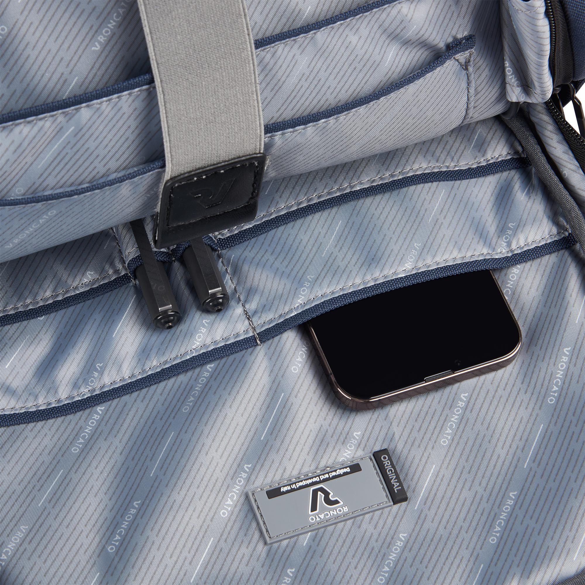 Roncato zaino porta pc 14" in tessuto "Clayton" Blu 412272.23