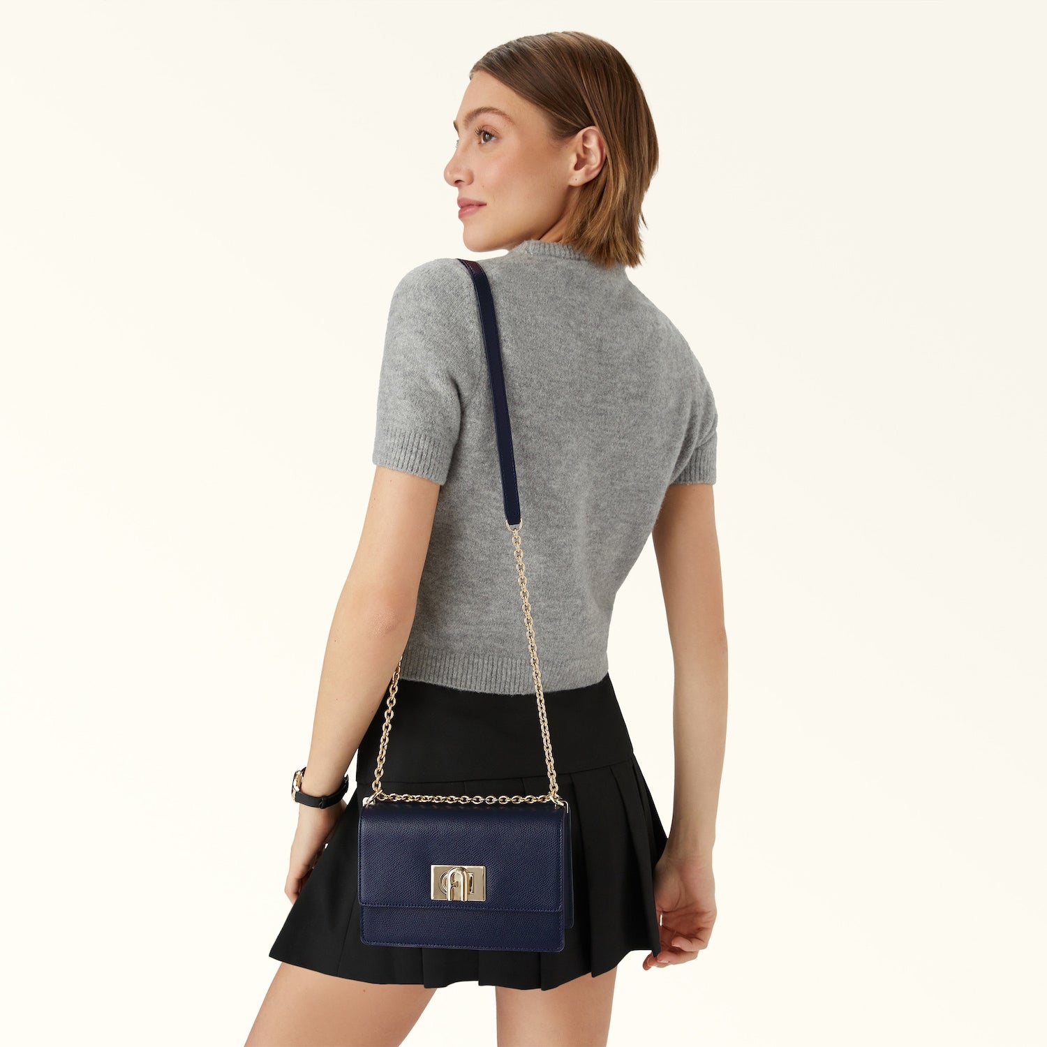 Furla borsa a tracolla in pelle "1927" Blu BAFKACO.2676S MEDITERRANEO