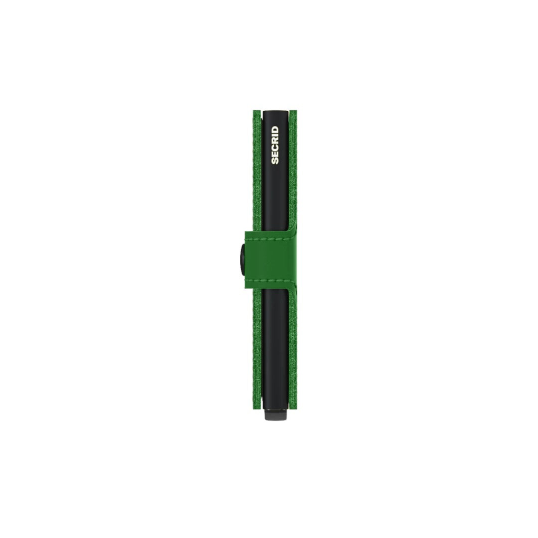 Secrid portafogli compatto in alluminio e pelle "Miniwallet Matte" Verde MM.BRIGHT GREEN