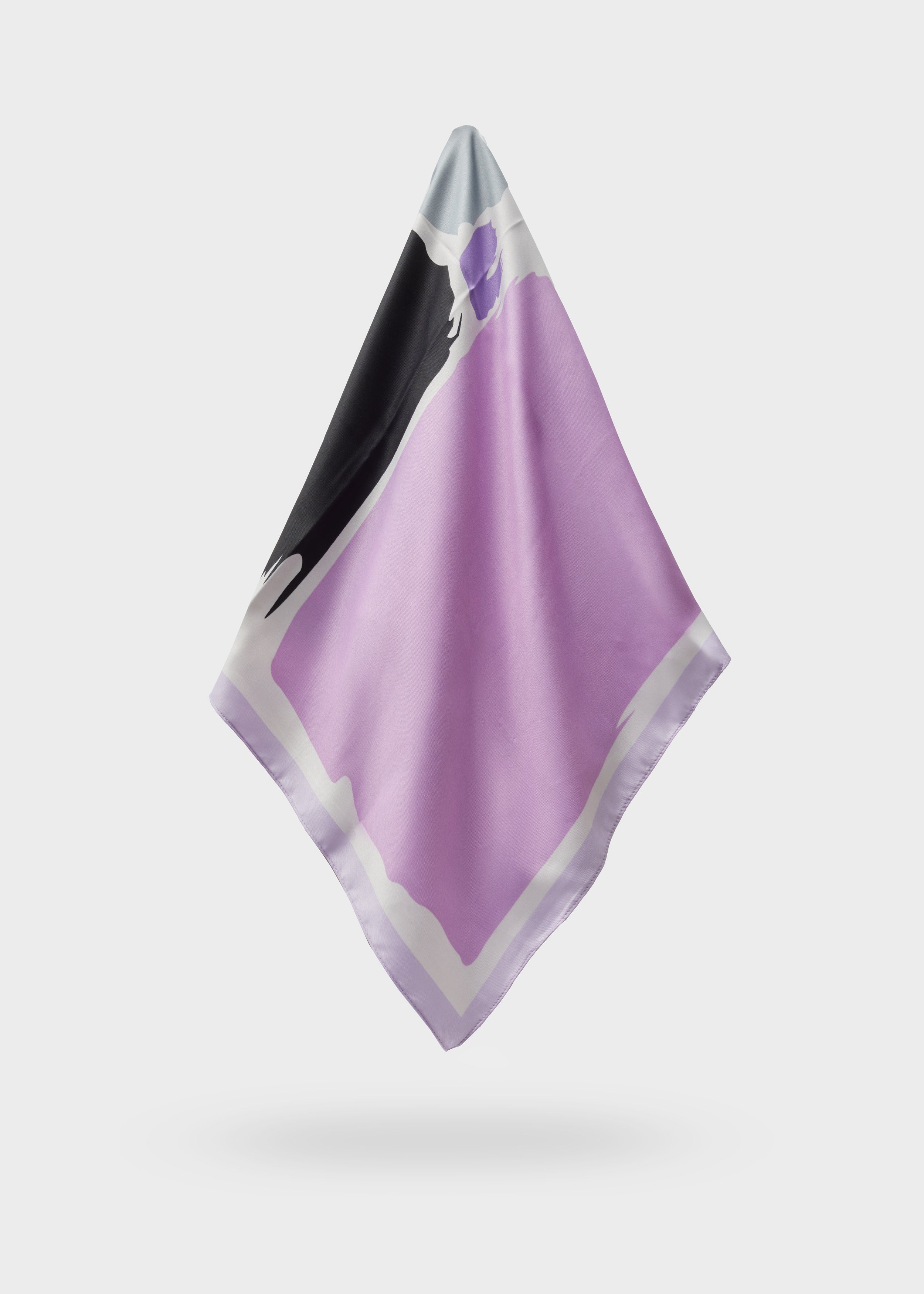 Nalì foulard in poliestere "Charlotte" Multicolor BOSC0119.VIOLA