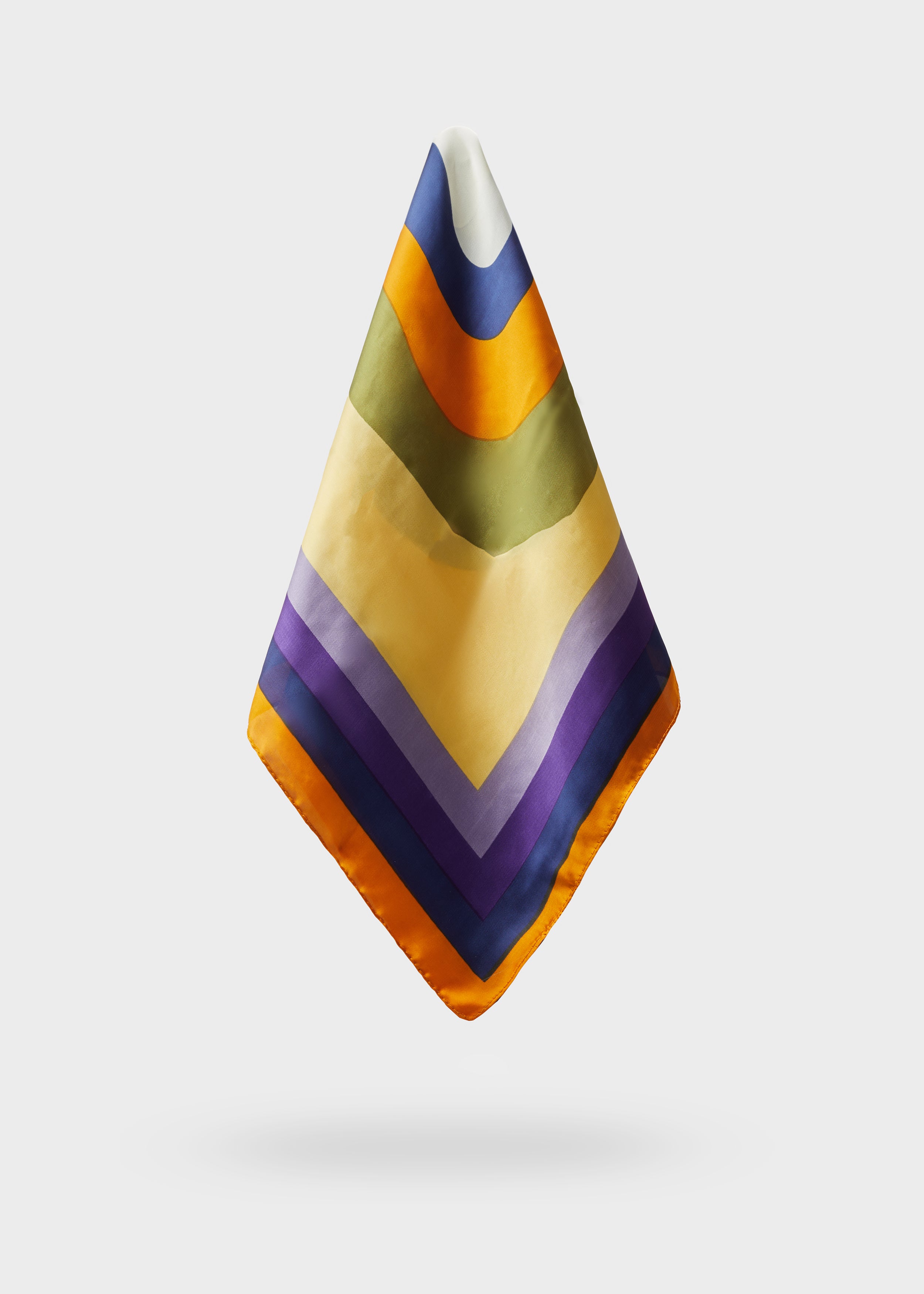 Nalì foulard in poliestere "Carrie" Multicolor BOSC0121.VIOLA/VERDE