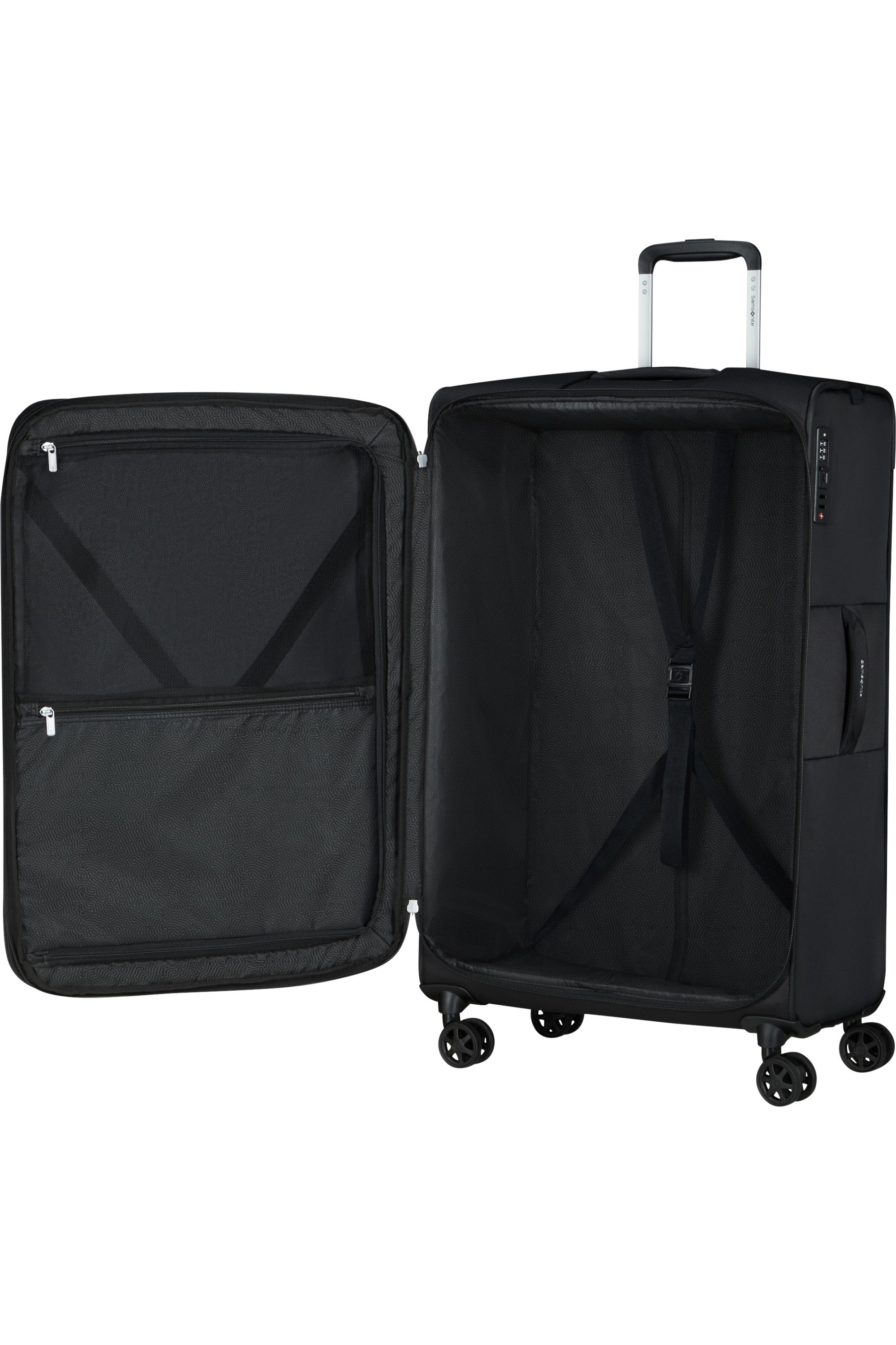 Samsonite trolley grande in tessuto "Urbify" Nero 150717.1041 BLACK