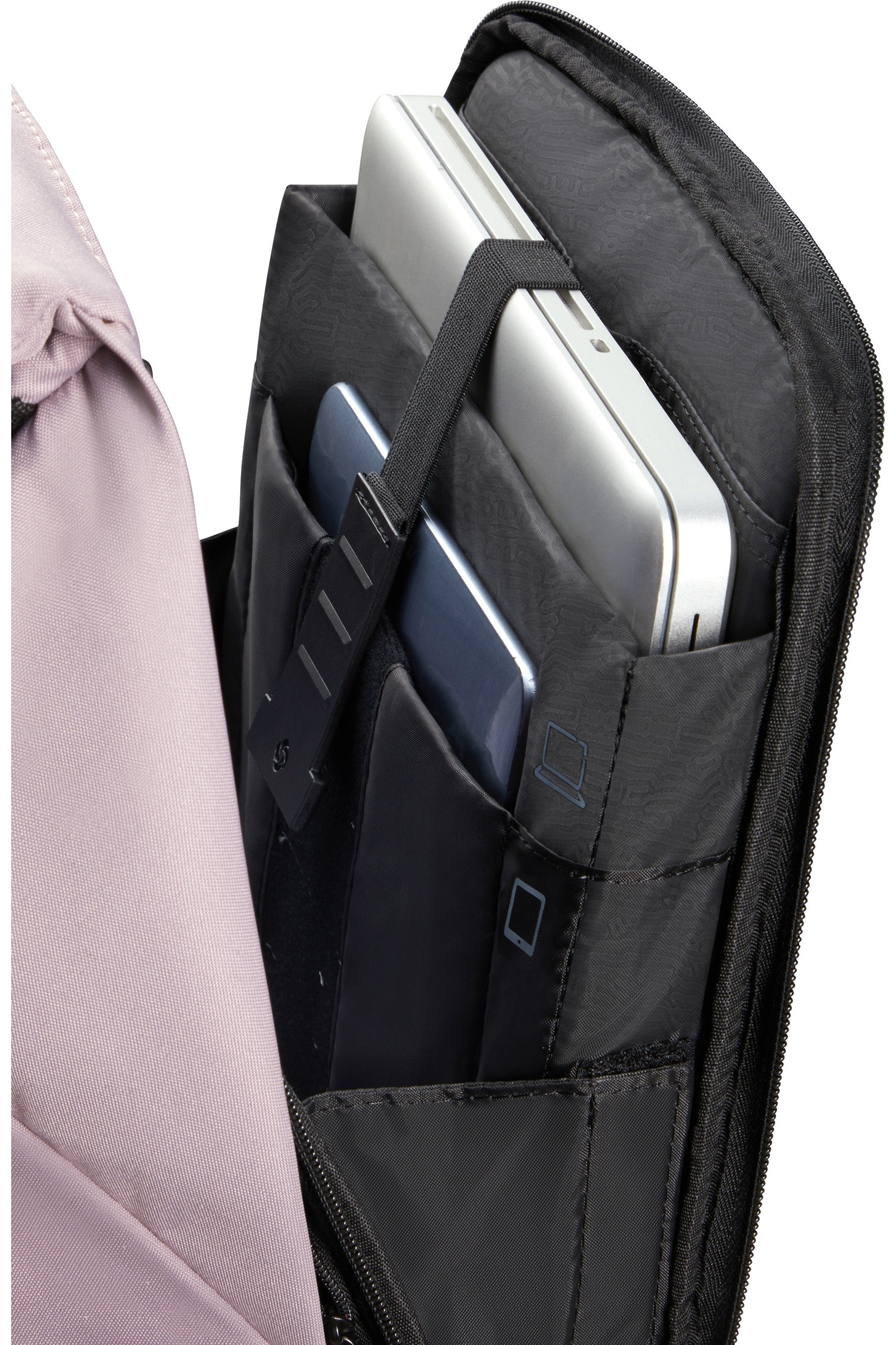 Samsonite zaino porta pc in polietilene riciclato "Securipack 2 Lilla 150941.1954 LILAC
