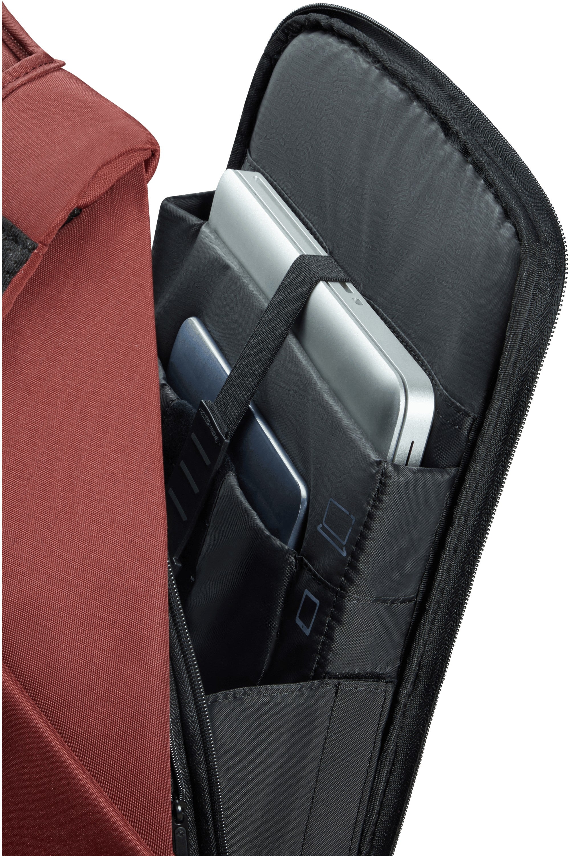 Samsonite zaino porta pc in polietilene riciclato "Securipack 2 Rosso 150941.B088 TERRACOTTA RED