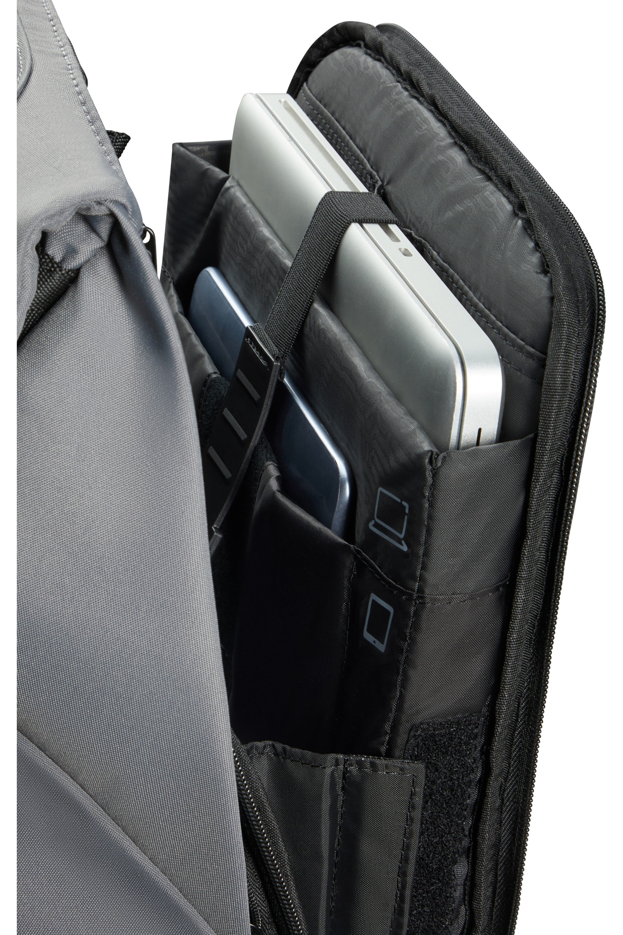 Samsonite zaino porta pc in polietilene riciclato "Securipack 2 Grigio 150940.1408 GREY