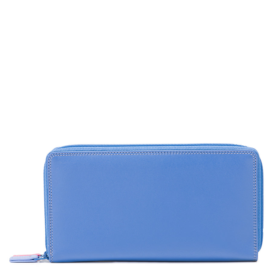 Mywalit portafogli doppia zip in pelle "Classic" Multicolor 375.181 VIOLA