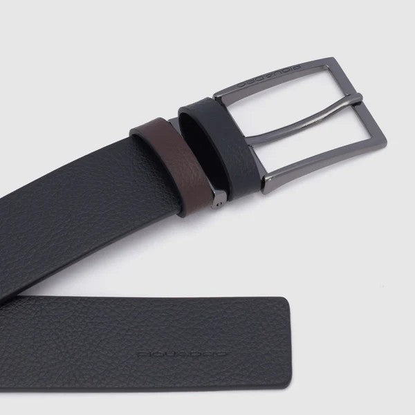 Piquadro cintura in pelle "MOS" Nero/marrone CU5928MOS.NM