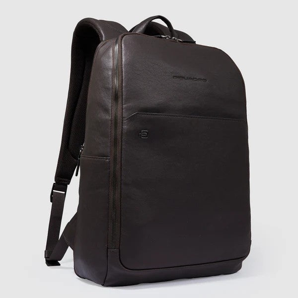 Piquadro zaino in pelle "Black Square" Marrone CA6503B3.TM