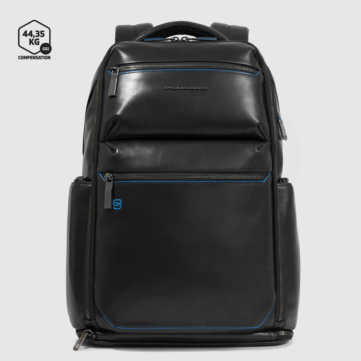 Piquadro zaino in pelle "Blue Square" Nero CA6592B2BM.N