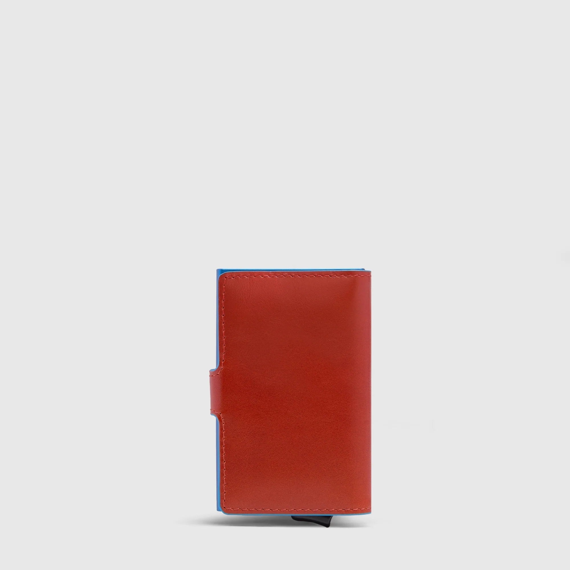 Piquadro portafogli compatto in metallo e pelle "Blue Square" Arancione PP5649B2BLR.CU4