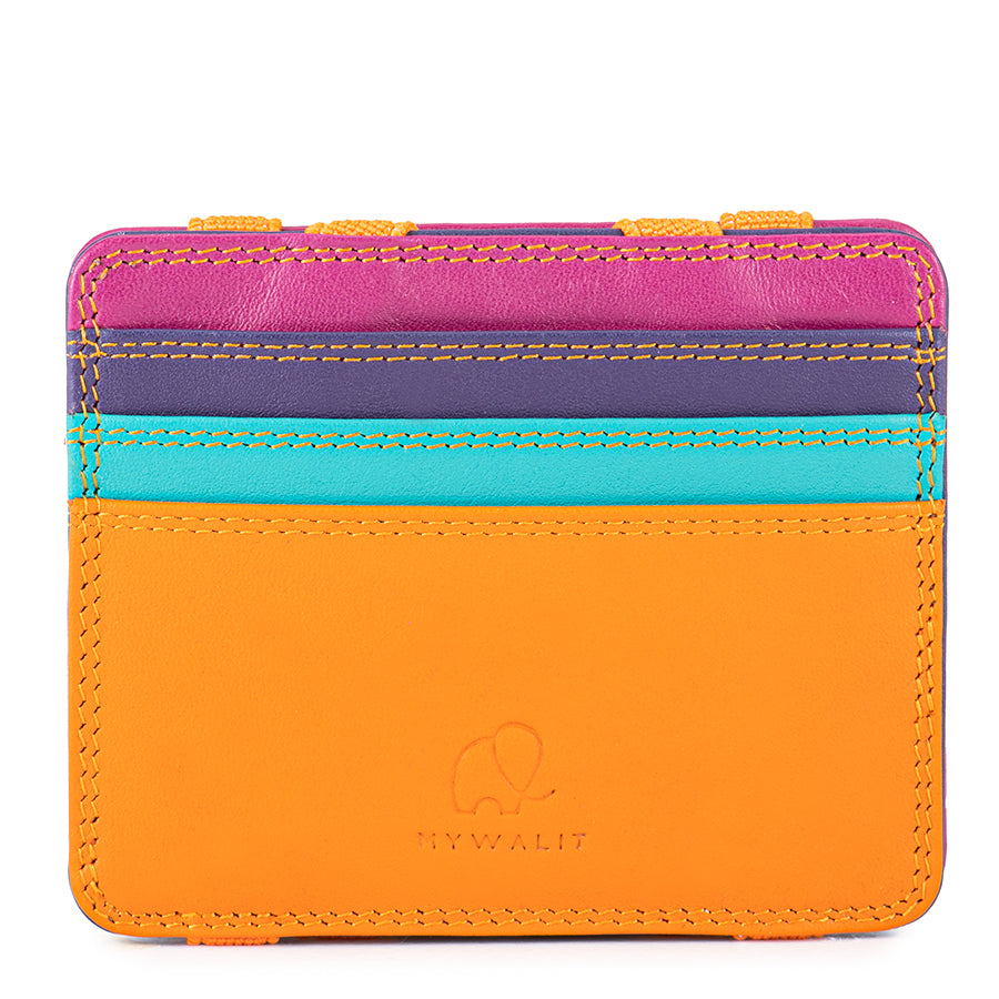 Mywalit portafogli compatto con elastici in pelle "Classic" Multicolor 111.115 COPACABANA