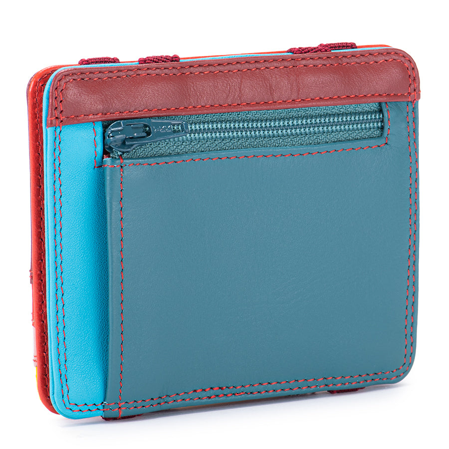 Mywalit portafogli compatto con elastici in pelle "Classic" Multicolor 111.163 VESUVIO