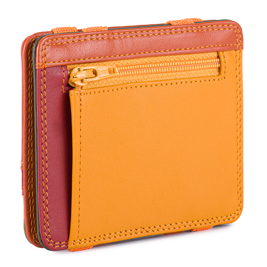 Mywalit portafogli compatto con elastici in pelle "Classic" Multicolor 111.169 LUCCA