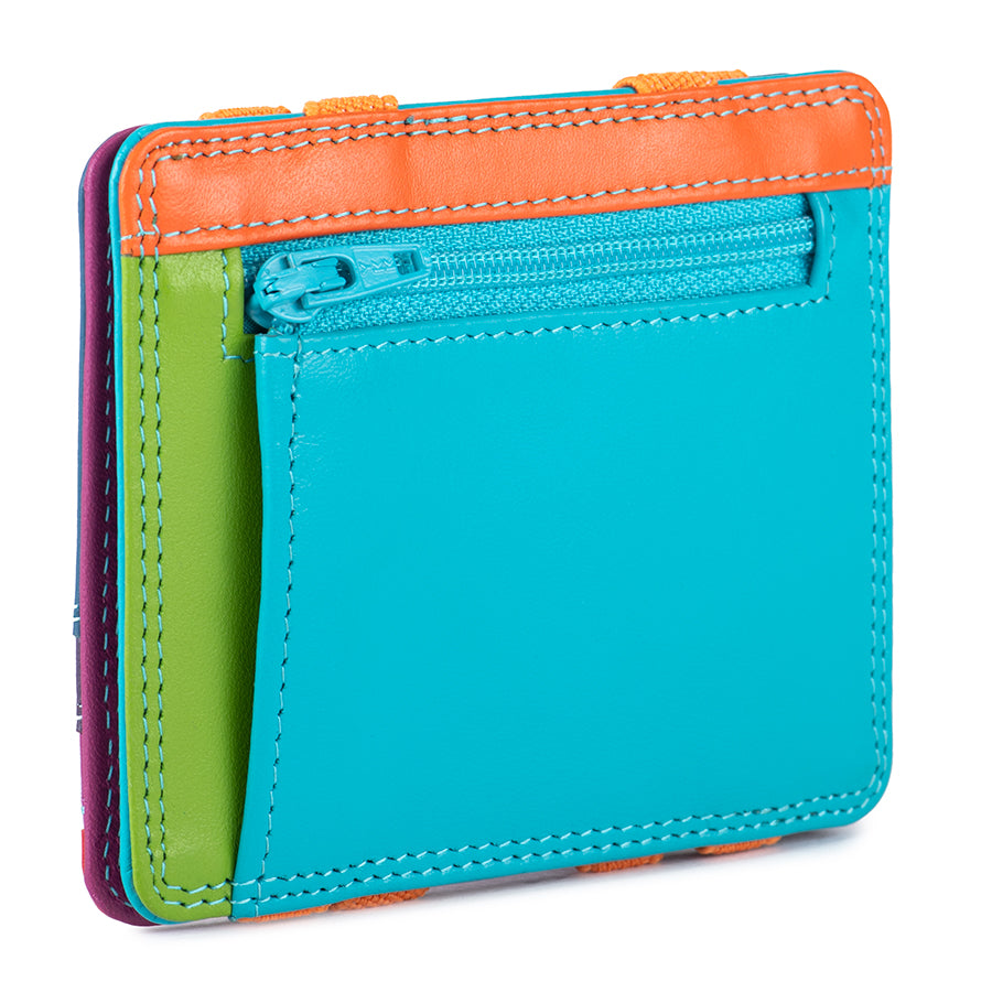 Mywalit portafogli compatto con elastici in pelle "Classic" Multicolor 111.171 LIGURIA