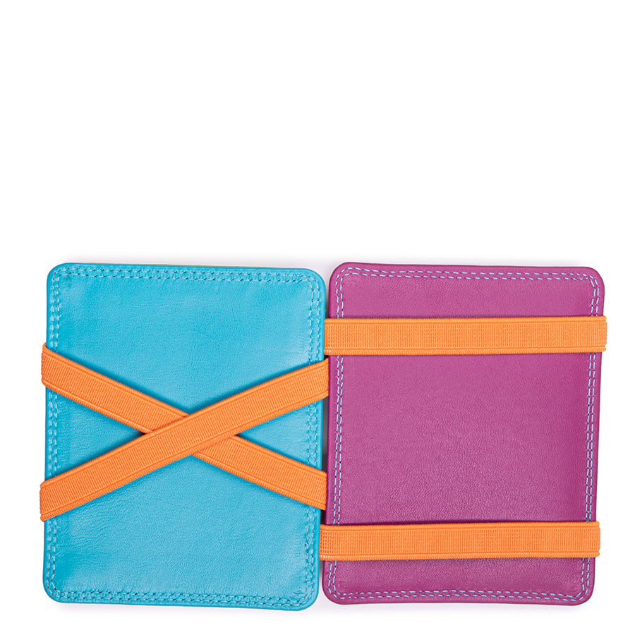 Mywalit portafogli compatto con elastici in pelle "Classic" Multicolor 111.171 LIGURIA