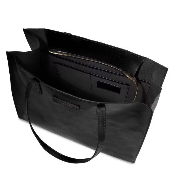 The Bridge borsa shopping in pelle "Mirra" Nero 04131401.30