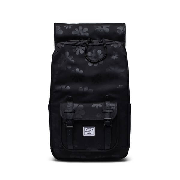 Herschel zaino in tessuto "Little America Mid" Nero LITTLE AMERICA MID.BLACK FLORA