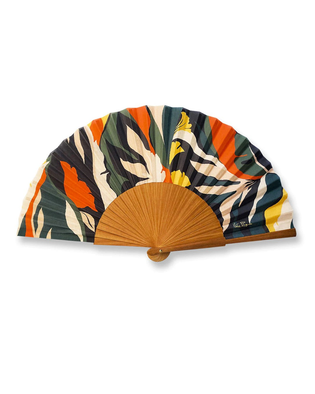 Vera Pilo ventaglio in tessuto e legno "Selva" Multicolor SELVA