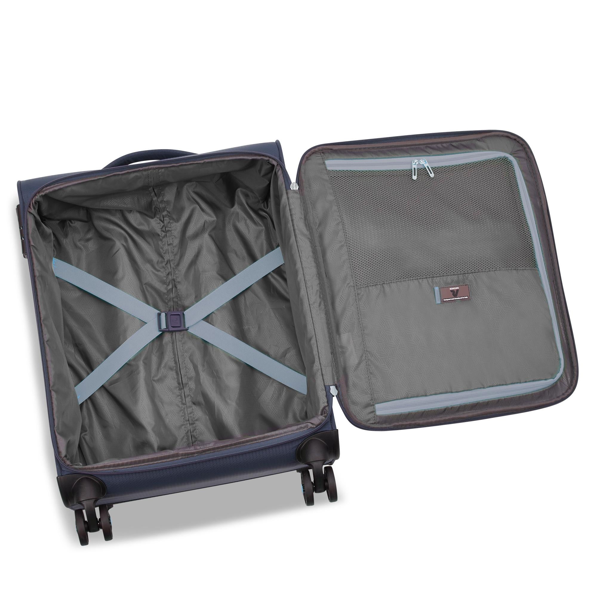 Roncato trolley cabina in tessuto "Lite Soft" Blu 414746.83 NAVY