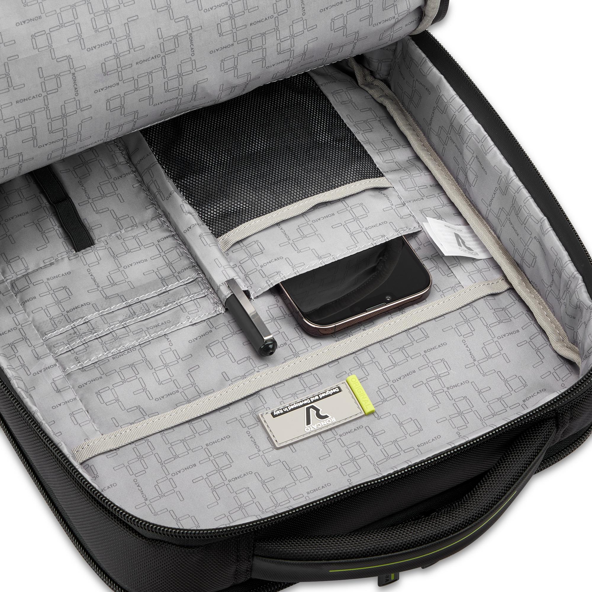 Roncato zaino in tessuto "Trial" Nero 412246.01 NERO