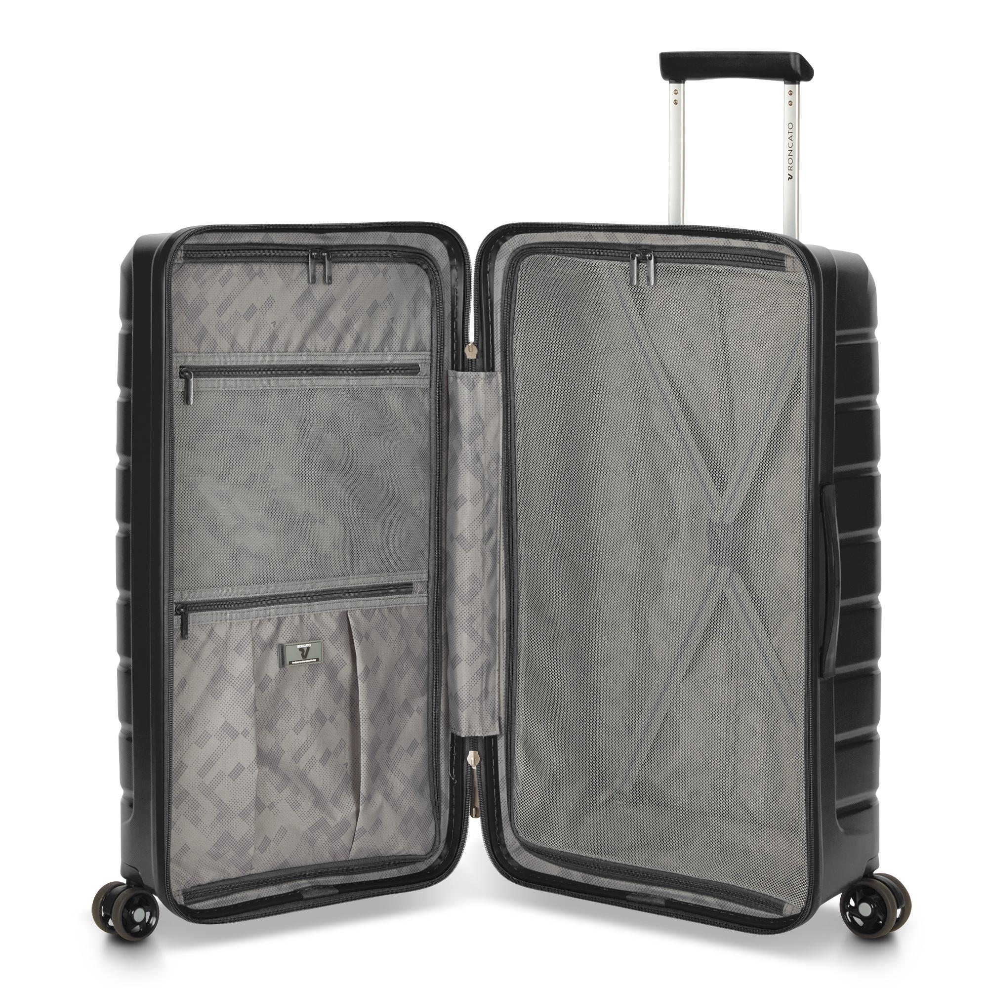 Roncato trolley medio in polipropilene "B-Flying Trunk" Nero 417987.01 NERO