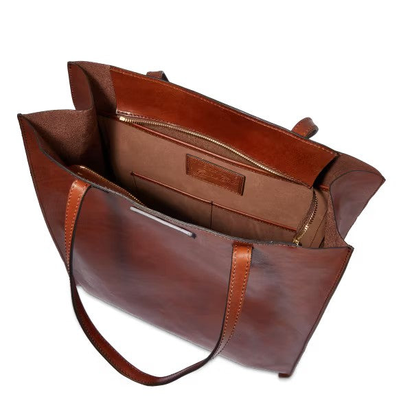 The Bridge borsa shopping in pelle "Mirra" Marrone 04130401.14