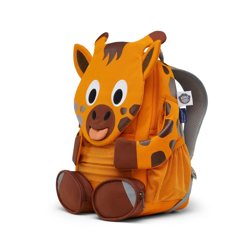 AFFENZAHN zainetto kids in tessuto Arancione GRANDE AMICO.GIRAFFA