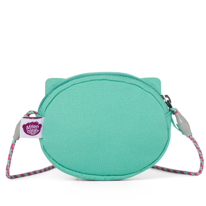 Affenzahn borsa a tracolla kids in tessuto Verde acqua TRACOLLINA.GUFO
