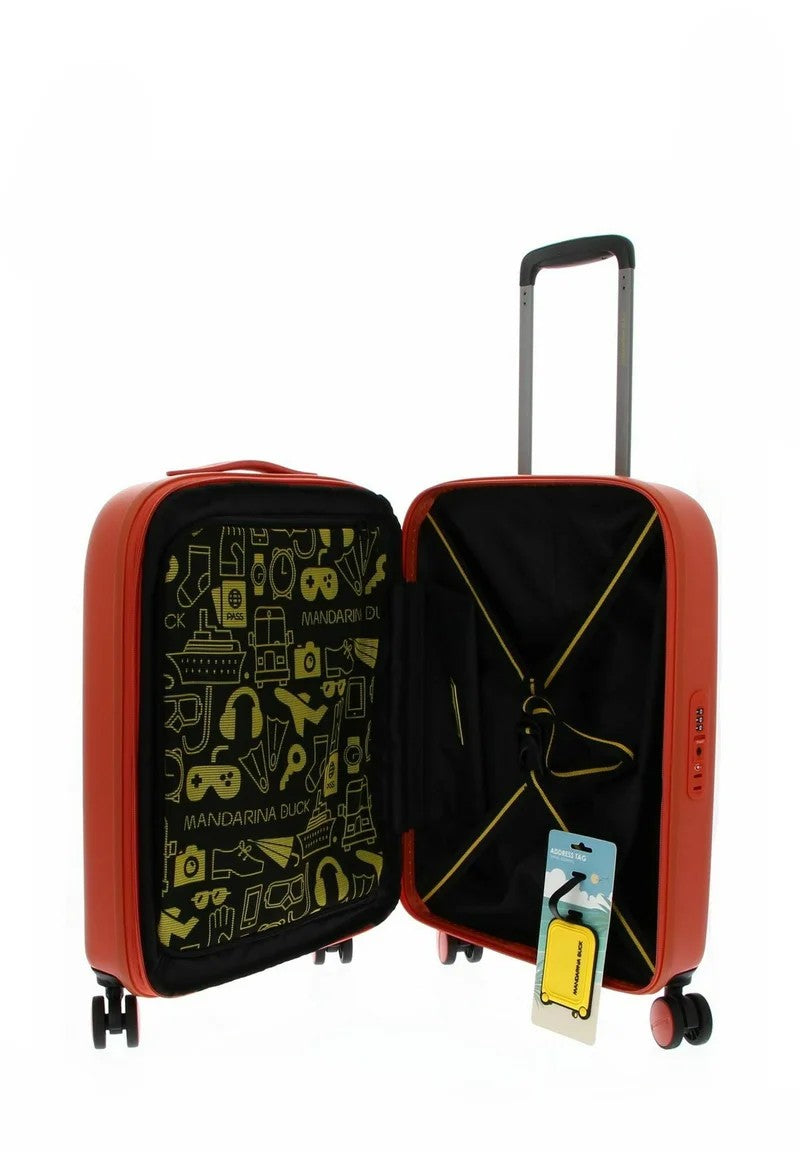 Mandarina Duck trolley cabina espandibile in policarbonato "Logoduck" Arancione SZV24.A39 GINGER