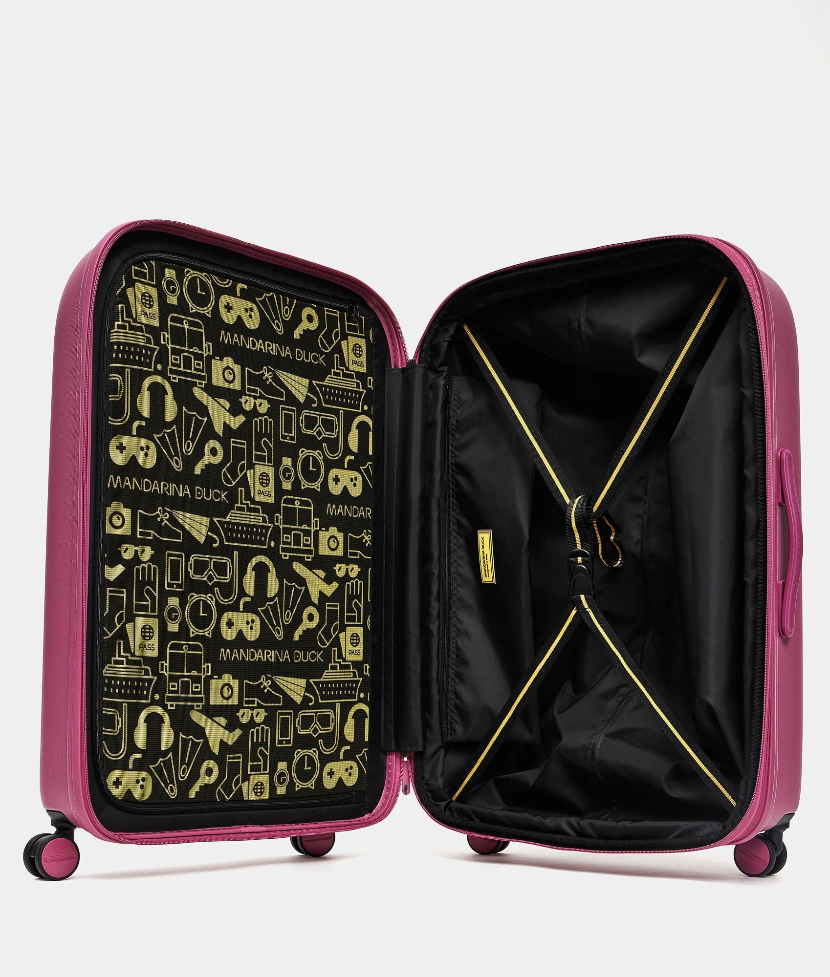 Mandarina Duck trolley grande espandibile in policarbonato "Logoduck" Lilla SZV33.A41 RED VIOLET