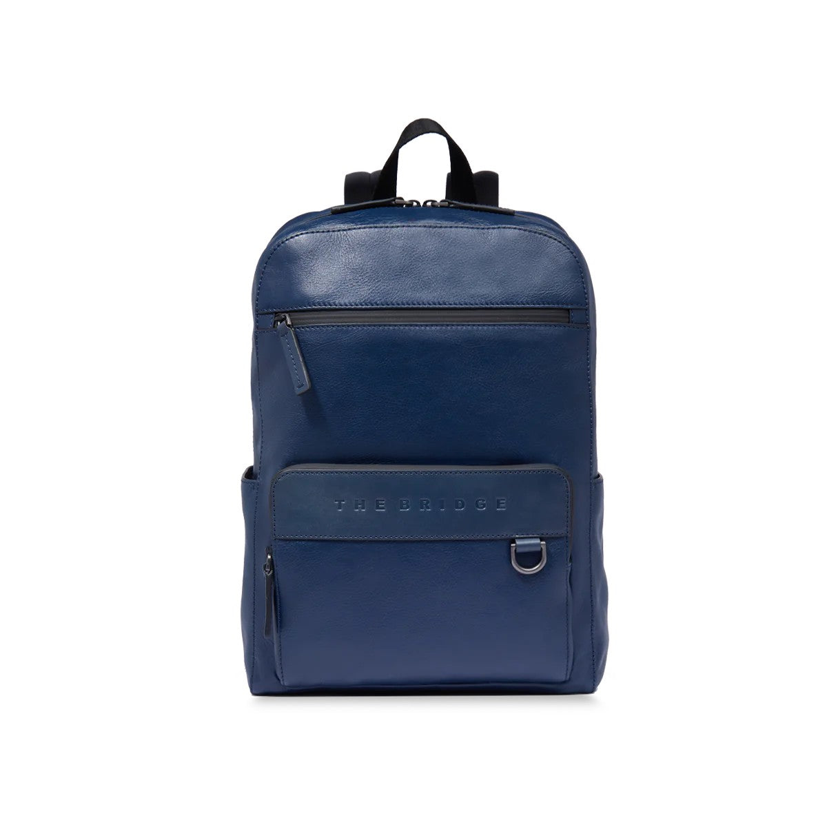 The Bridge zaino in pelle "Damiano" Blu 063403EX.45
