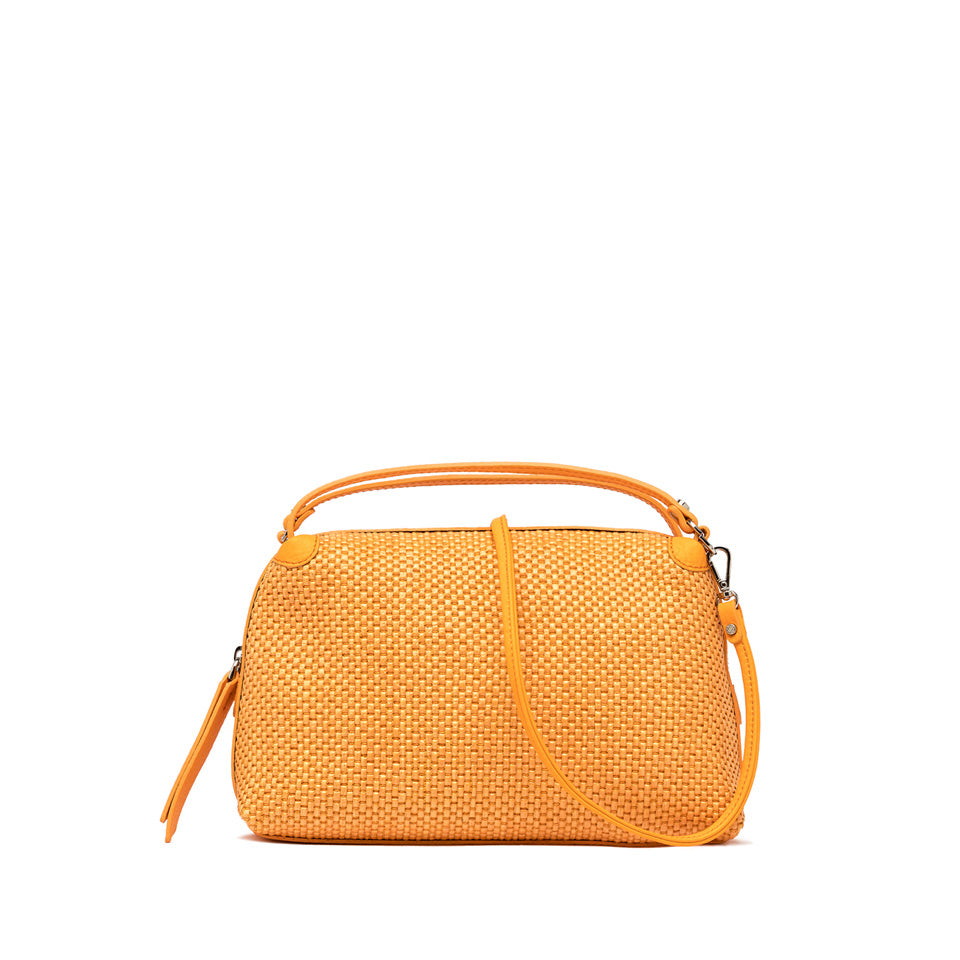 Gianni Chiarini borsa a mano in rafia e pelle "Alifa" Arancione BS8788CST-PL.13309 FLAME ORANG