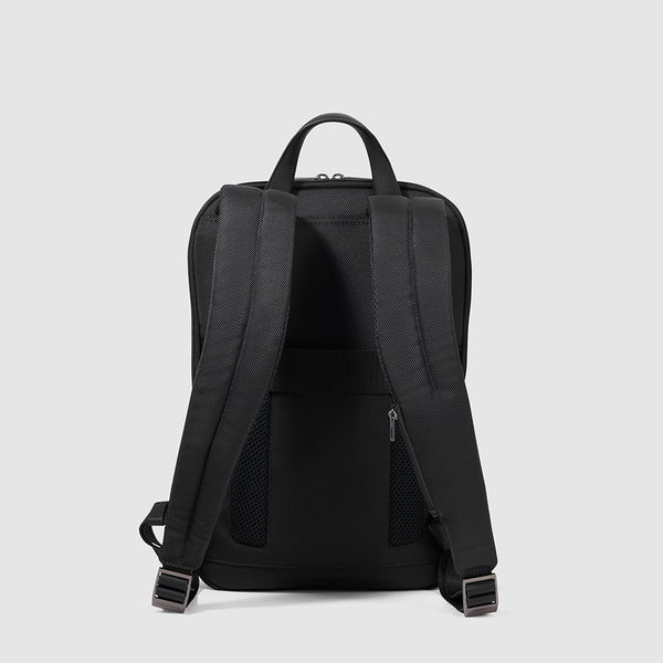 Piquadro zaino in tessuto e pelle "Brief 2 Nero CA6384BR2.N