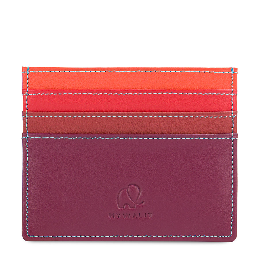 Mywalit porta carte di credito in pelle "Classic" Multicolor 110.183 POMPEI