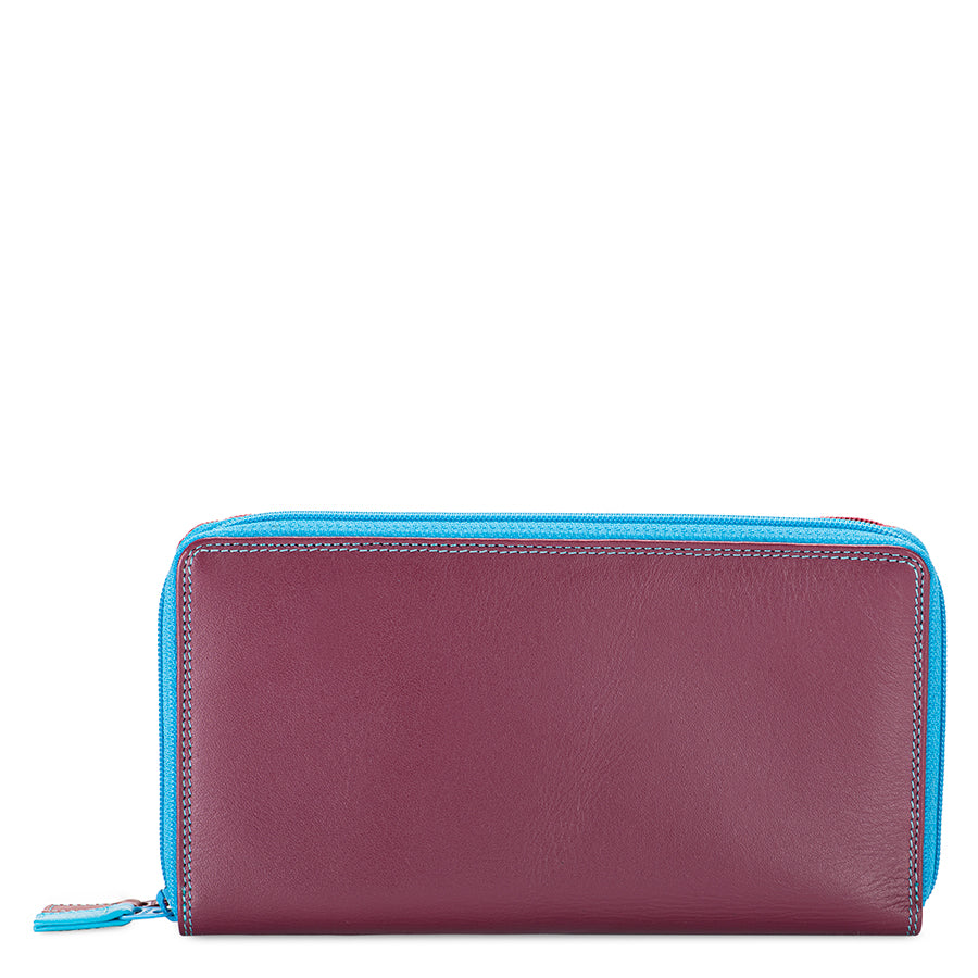 Mywalit portafogli doppia zip in pelle "Classic" Multicolor 375.183 POMPEI